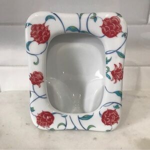 Vintage Ashanti Floral Ceramic Picture Frame Japan